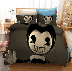Bendy And The Ink Machine Bedding Set Quilt Cover Without Filler (Online Order Only)