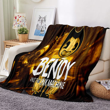 Bendy And The Ink Machine Blanket Flannel Throw Room Decoration (Online Order Only)