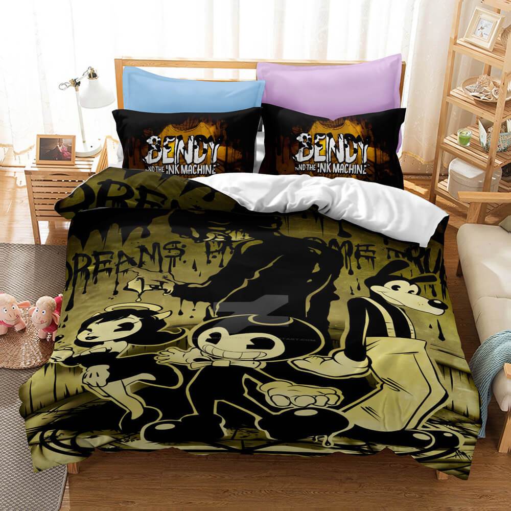 Bendy And The Ink Machine Bedding Set Duvet Covers (Online Order Only)