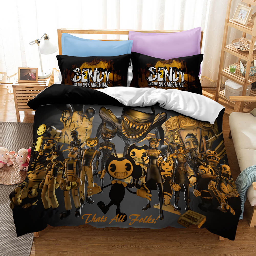 Bendy And The Ink Machine Cosplay Bedding Set Quilt Cover Without Filler (Online Order Only)