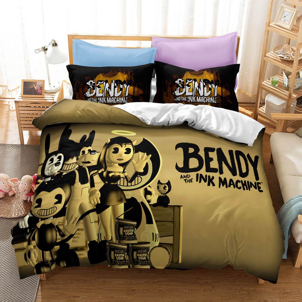 Bendy And The Ink Machine Bedding Set Duvet Covers (Online Order Only)