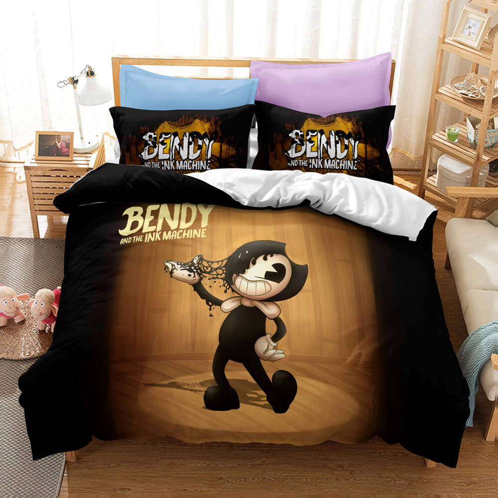 Bendy And The Ink Machine Cosplay Bedding Set Quilt Cover Without Filler (Online Order Only)