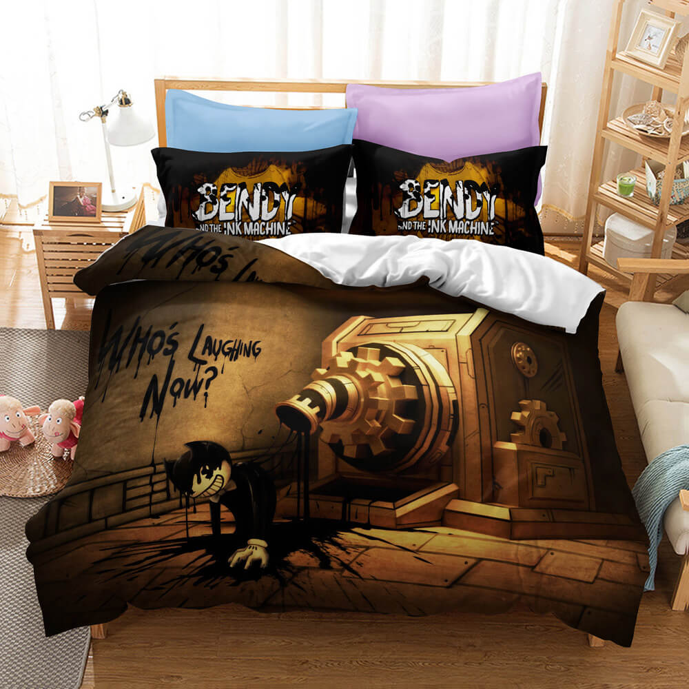 Bendy And The Ink Machine Cosplay Bedding Set Quilt Cover Without Filler (Online Order Only)