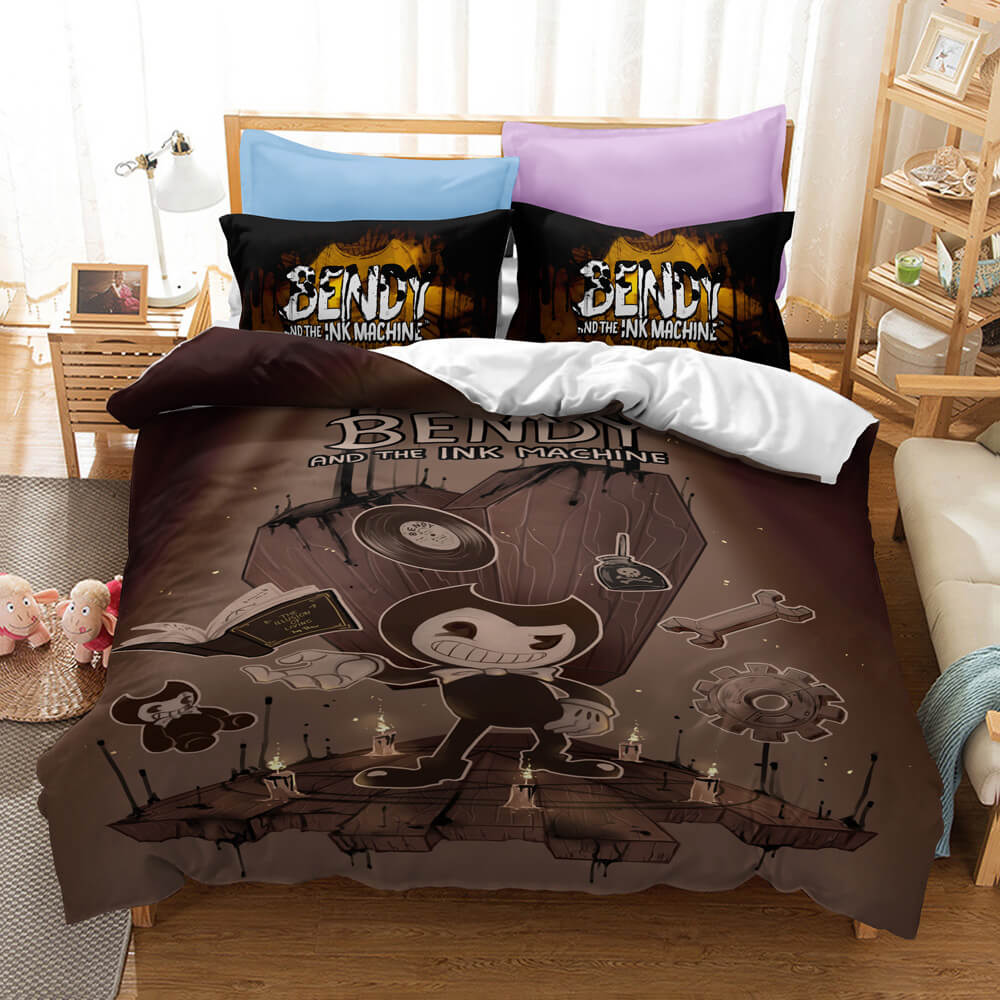 Bendy And The Ink Machine Cosplay Bedding Set Quilt Cover Without Filler (Online Order Only)