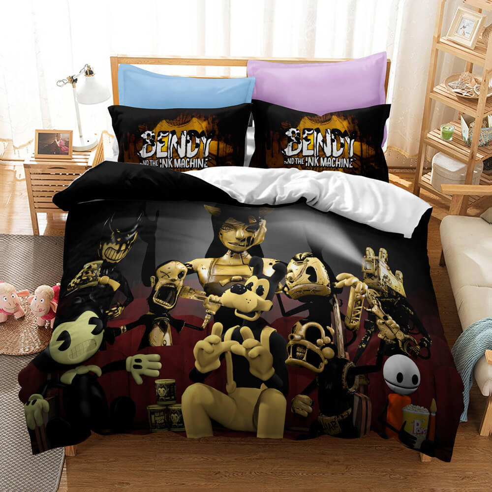 Bendy And The Ink Machine Cosplay Bedding Set Quilt Cover Without Filler (Online Order Only)