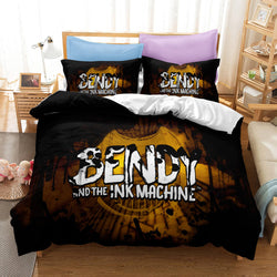 Bendy And The Ink Machine Kids Bedding Set Quilt Cover Without Filler (Online Order Only)