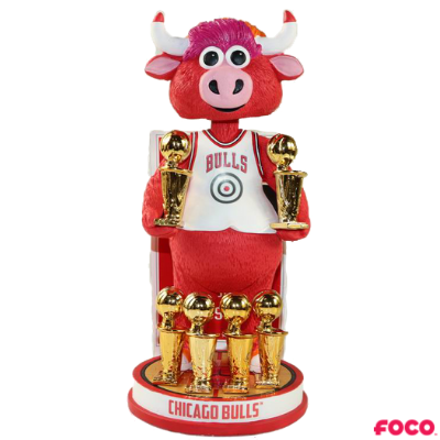 Benny the Bull Chicago Bulls Mascot 6-Time NBA Champions Bobblehead (ONLINE ORDER ONLY)