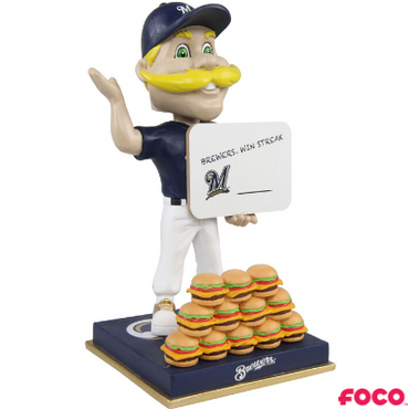 Bernie Brewer Milwaukee Brewers Mascot Win Streak Bobblehead (ONLINE ORDER ONLY)