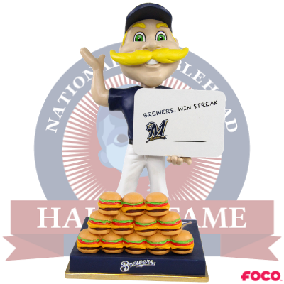 Bernie Brewer Milwaukee Brewers Mascot Win Streak Bobblehead (ONLINE ORDER ONLY)