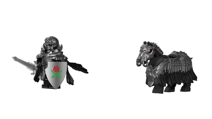 Berserk Series Ghost Skeleton Knight Guts Minifigure – Cursed Warrior Armor (ONLINE ORDER ONLY)
