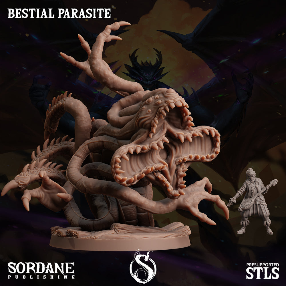3D Printed Sordane Publishing Bestial Parasite Monster Mayhem II 28 32mm D&D (Online Only)