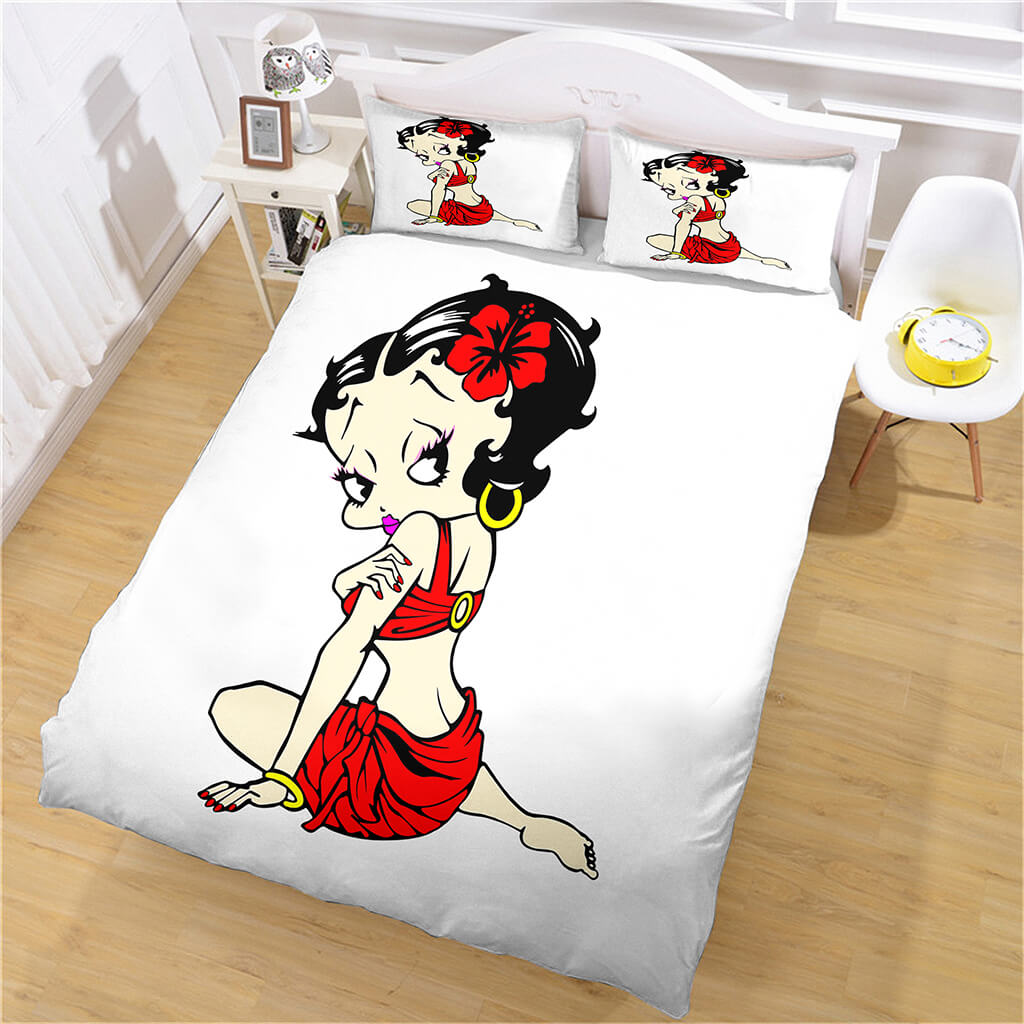 Betty Boop Bedding Set Quilt Cover Without Filler (Online Order Only)