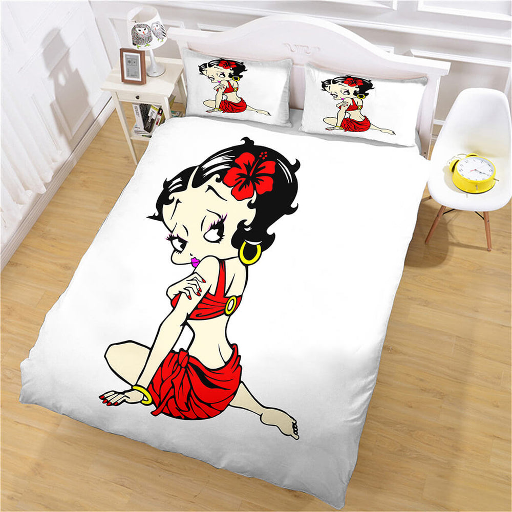 Betty Boop Bedding Set Quilt Cover Without Filler (Online Order Only)