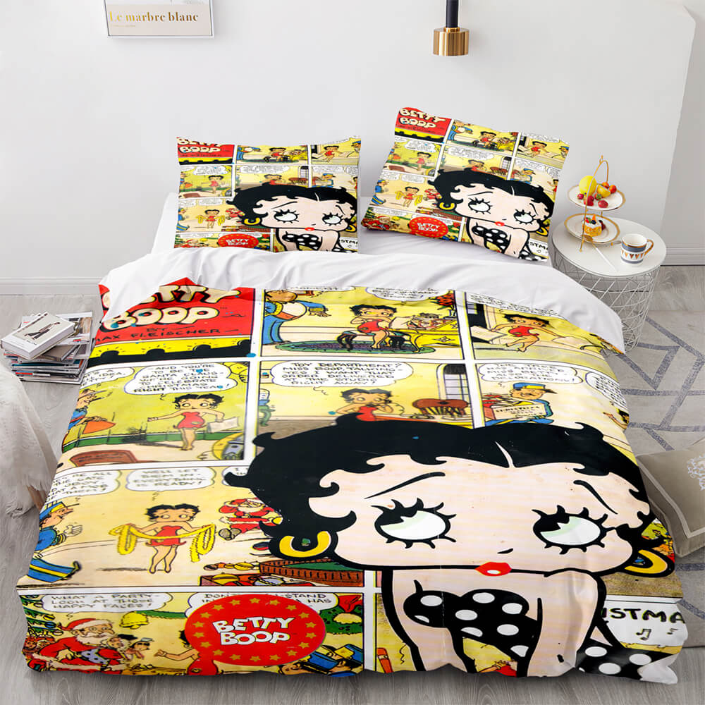 Betty Boop Cosplay Bedding Sets Quilt Covers Without Filler (Online Order Only)