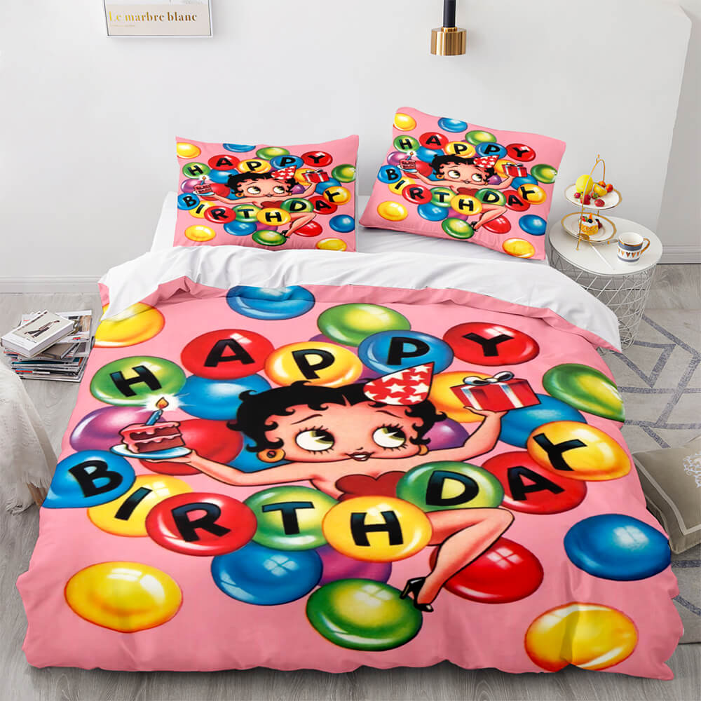 Betty Boop Cosplay Bedding Sets Quilt Covers Without Filler (Online Order Only)