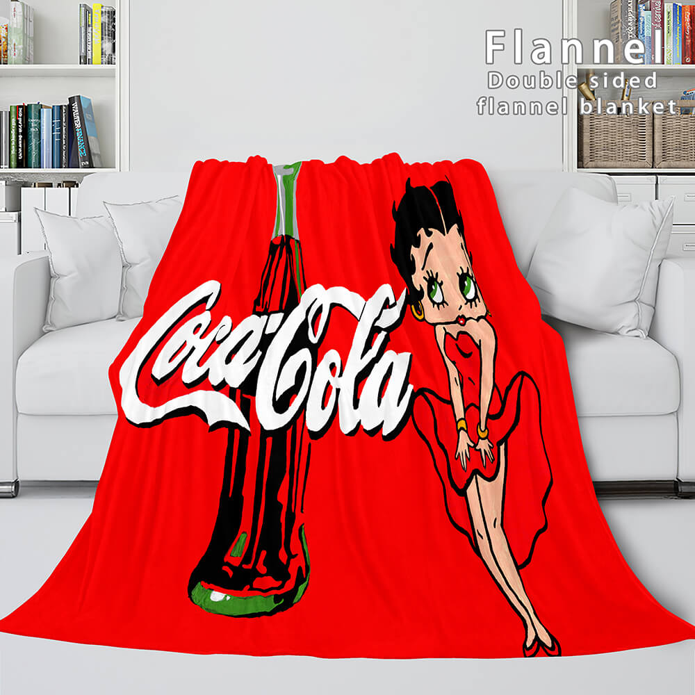 Betty Boop Cosplay Flannel Blanket Throw (Online Order Only)