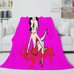 Betty Boop Flannel Fleece Blanket (Online Order Only)