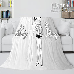 Betty Boop Cosplay Flannel Blanket Throw (Online Order Only)