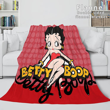 Betty Boop Cosplay Flannel Blanket Throw (Online Order Only)