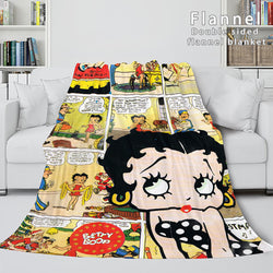 Betty Boop Cosplay Flannel Blanket Throw (Online Order Only)
