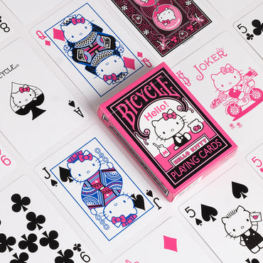 Bicycle Hello Kitty Black & Pink Playing Cards (ONLINE ORDER ONLY)