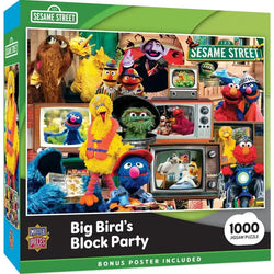 Big Bird's Block Party Sesame Street 1000 Piece Jigsaw Puzzle MasterPieces