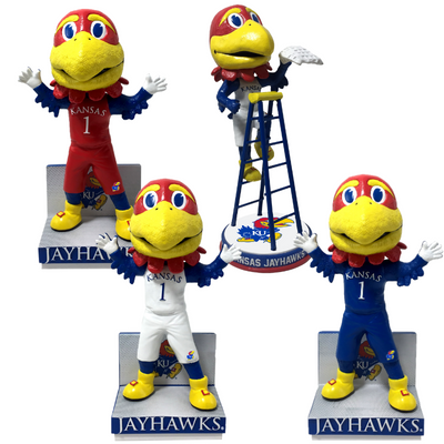 Big Jay Kansas Jayhawks Mascot Bobbleheads (ONLINE ORDER ONLY)