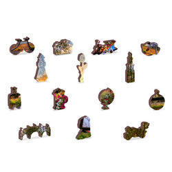 Bikes in Amsterdam 150 Piece Wood Jigsaw Puzzle Wooden City (ONLINE ORDER ONLY)