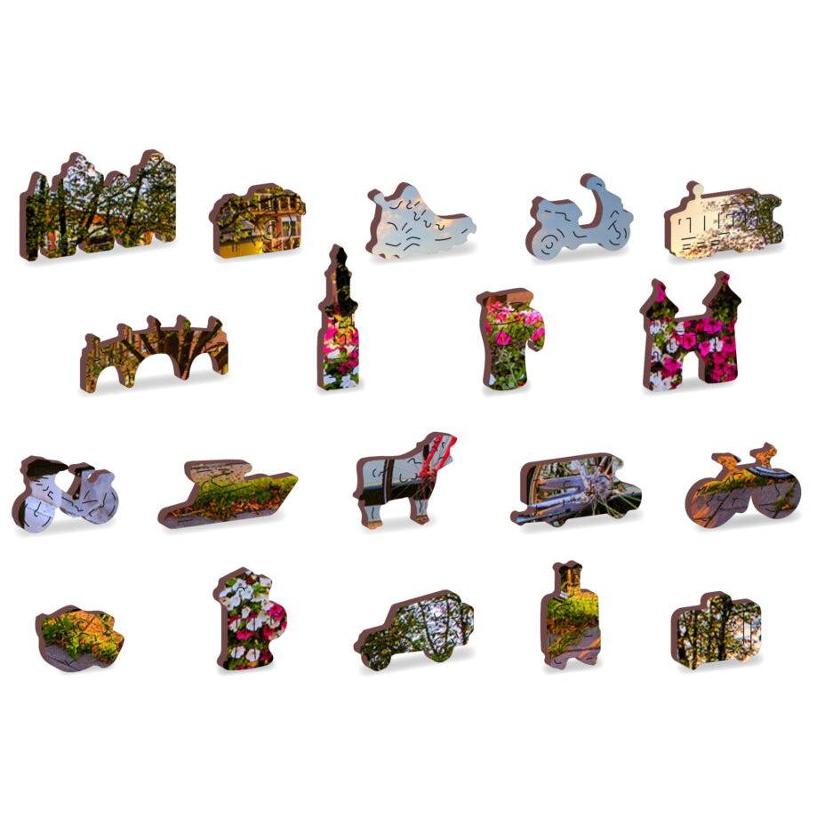 Bikes in Amsterdam 300 Piece Wood Jigsaw Puzzle Wooden City (ONLINE ORDER ONLY)