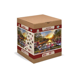Bikes in Amsterdam 300 Piece Wood Jigsaw Puzzle Wooden City (ONLINE ORDER ONLY)