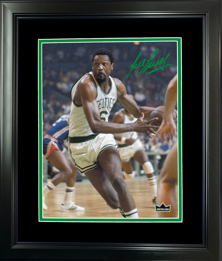 Framed Bill Russell Facsimile Laser Engraved Signature Auto 11"x14" Basketball Photo HOFSM Holo (ONLINE ORDER ONLY)