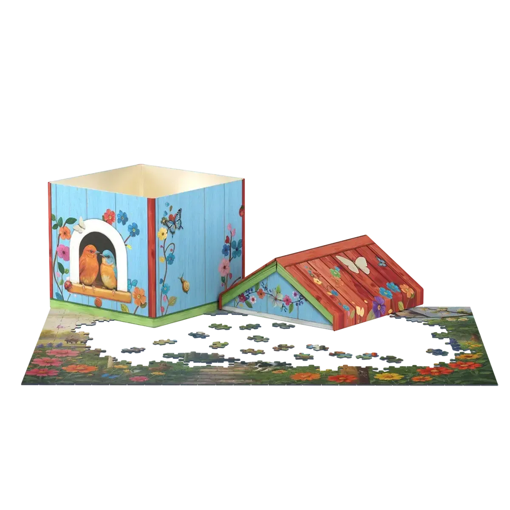 Birdhouse 550 Piece Jigsaw Puzzle in Tin Eurographics