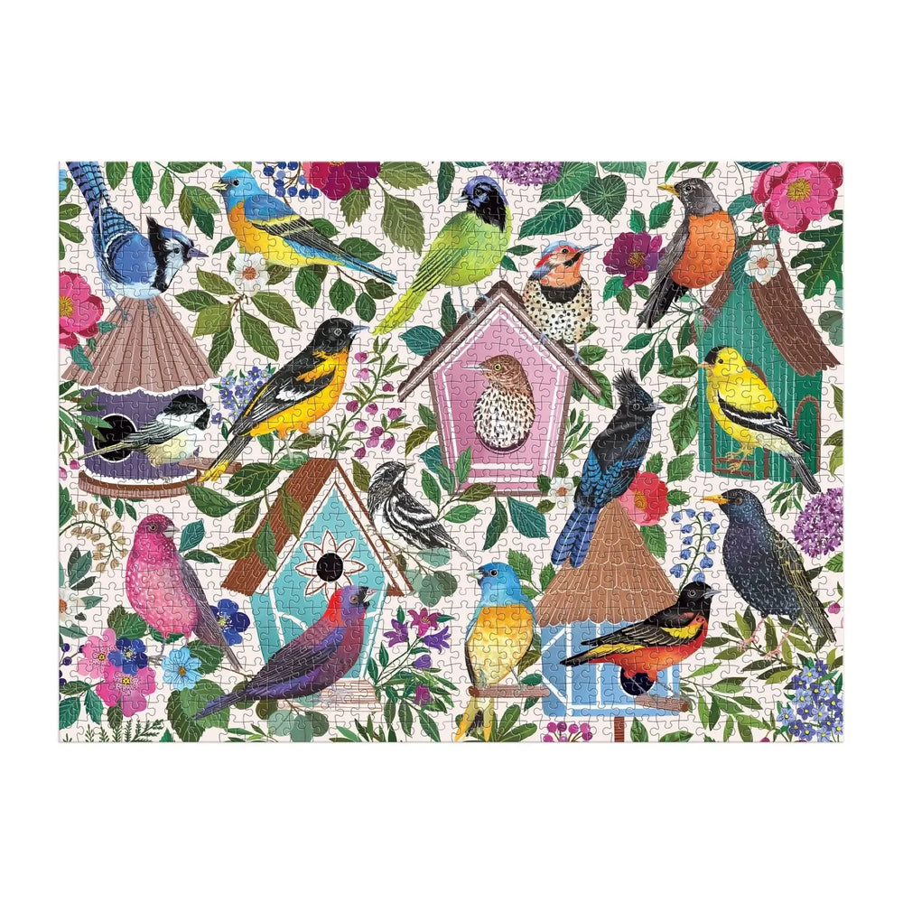 Birdhouse Lane 1000 Piece Jigsaw Puzzle Galison (ONLINE ORDER ONLY)