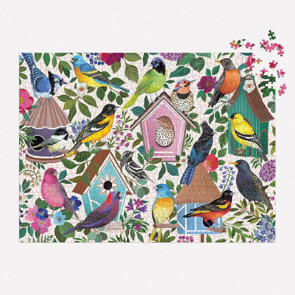 Birdhouse Lane 1000 Piece Jigsaw Puzzle Galison (ONLINE ORDER ONLY)