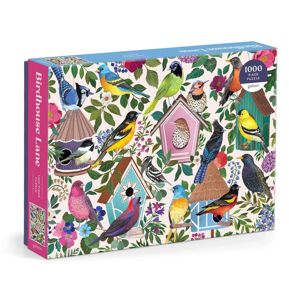 Birdhouse Lane 1000 Piece Jigsaw Puzzle Galison (ONLINE ORDER ONLY)