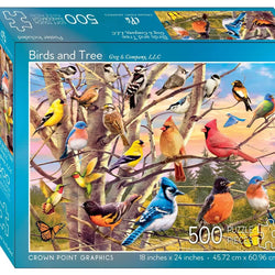 Birds & Tree 500 Piece Soft Touch Jigsaw Puzzle Crown Point