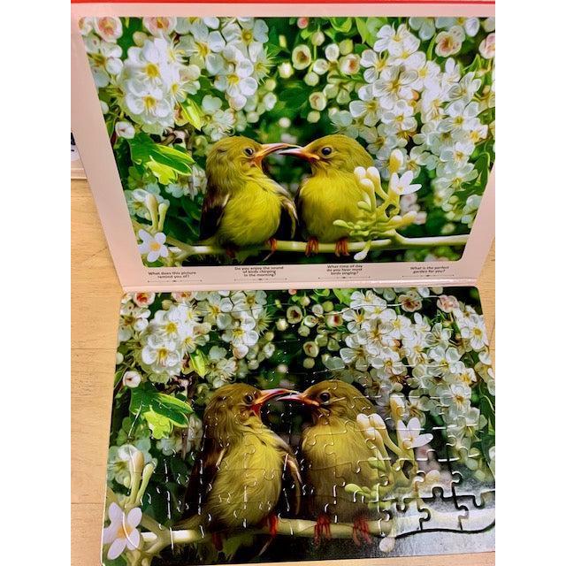 Birds in the Spring Garden 63 Piece Tray Jigsaw Puzzle Quokka (ONLINE ORDER ONLY)