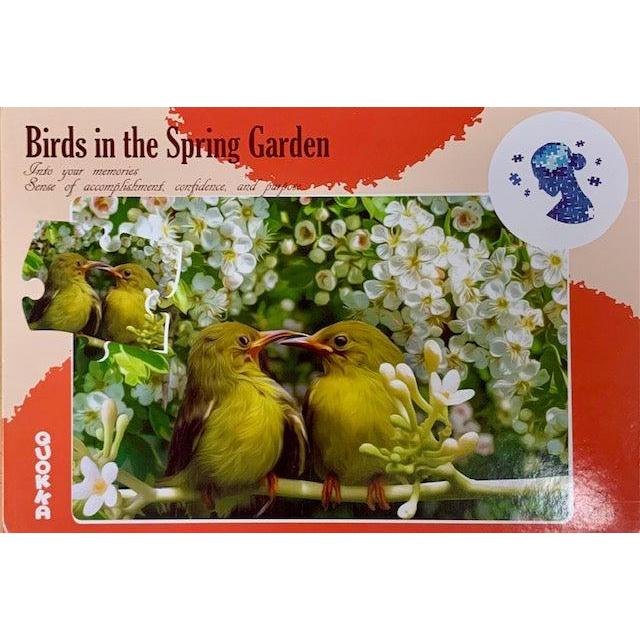 Birds in the Spring Garden 63 Piece Tray Jigsaw Puzzle Quokka (ONLINE ORDER ONLY)