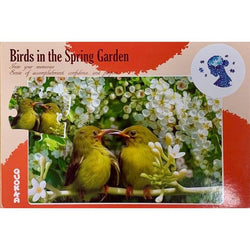 Birds in the Spring Garden 63 Piece Tray Jigsaw Puzzle Quokka (ONLINE ORDER ONLY)