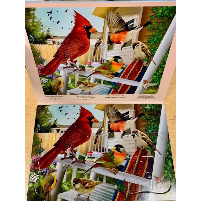 Birds in the Yard 13 Piece Tray Jigsaw Puzzle Quokka (ONLINE ORDER ONLY)