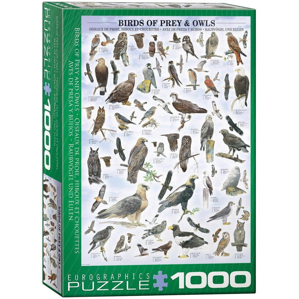 Birds of Prey & Owls 1000 Piece Jigsaw Puzzle Eurographics (ONLINE ORDER ONLY)