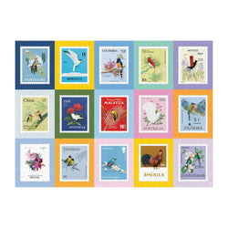 Birds of the World Stamps 1000 Piece Jigsaw Puzzle Galison (ONLINE ORDER ONLY)