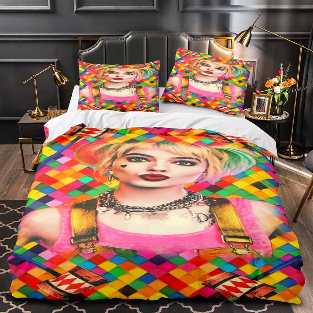 Birds of Prey Harley Quinn Bedding Set Quilt Duvet Cover Bedding Sets (Online Order Only)