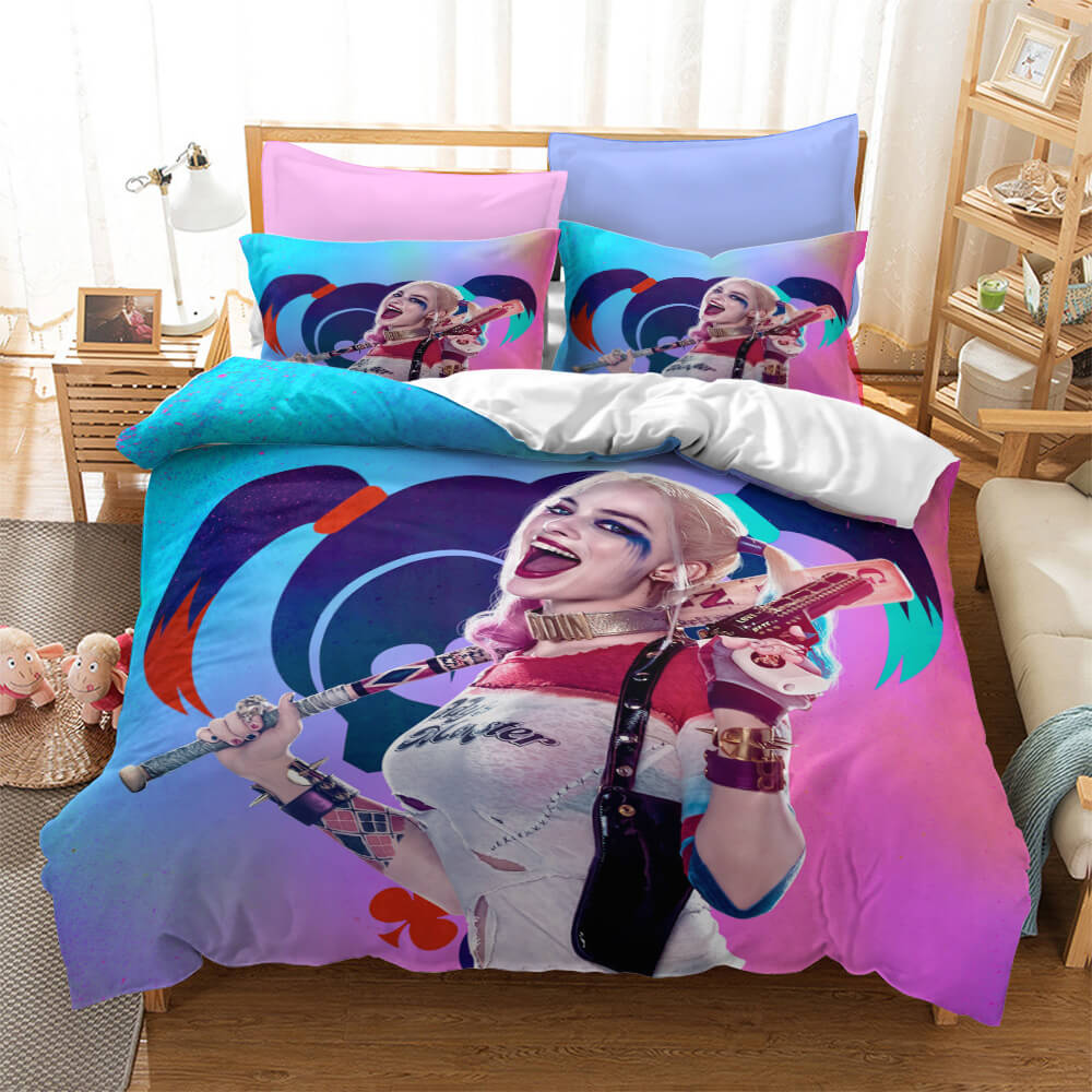 Birds of Prey Harley Quinn Cosplay Bedding Quilt Cover Without Filler (Online Order Only)