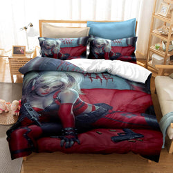Birds of Prey Harley Quinn Cosplay Bedding Quilt Cover Without Filler (Online Order Only)