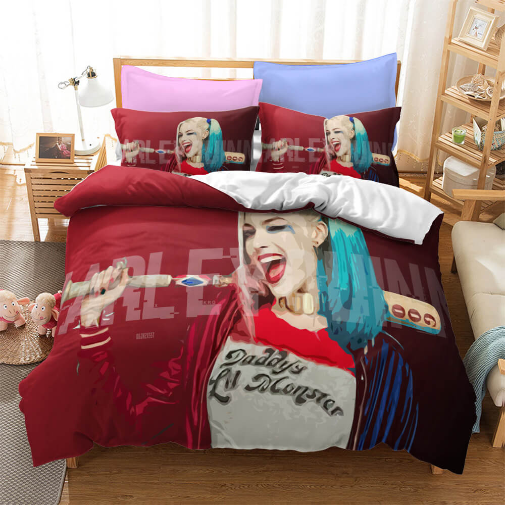 Birds of Prey Harley Quinn Cosplay Bedding Quilt Cover Without Filler (Online Order Only)