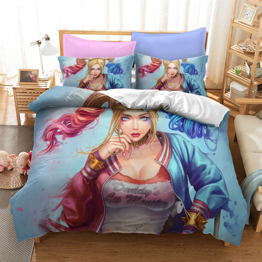 Birds of Prey Harley Quinn Cosplay Bedding Quilt Cover Without Filler (Online Order Only)
