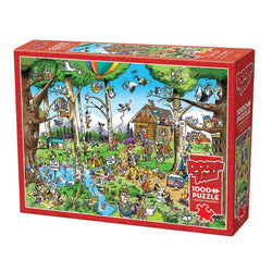 Birdwatcher's Paradise Doodle Town 1000 Piece Jigsaw Puzzle Cobble Hill (ONLINE ORDER ONLY)