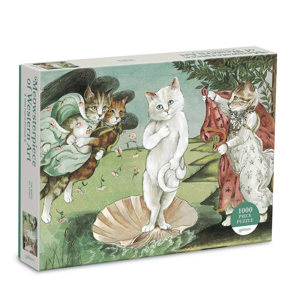 Birth of Venus Meowsterpiece of Western Art 1000 Piece Jigsaw Puzzle Galison (ONLINE ORDER ONLY)