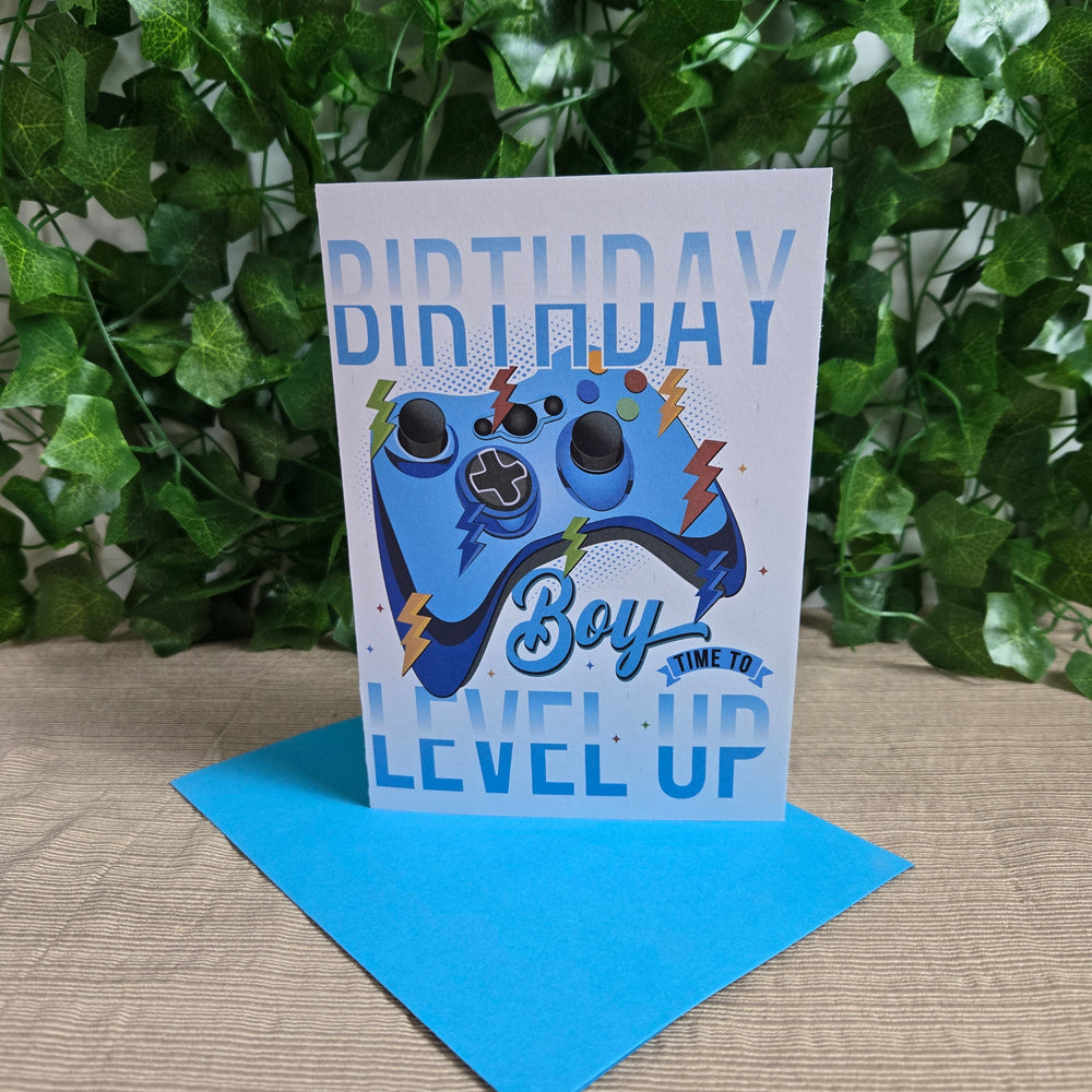 Level Up Birthday Boy Card (ONLINE ORDER ONLY)